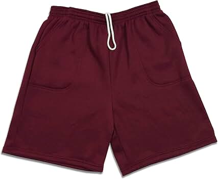 LA Speedy Men's Pocket Sweat Shorts S Burgundy (28-31